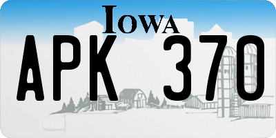 IA license plate APK370