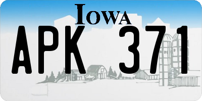 IA license plate APK371