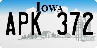 IA license plate APK372