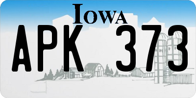 IA license plate APK373