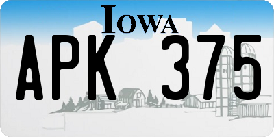 IA license plate APK375