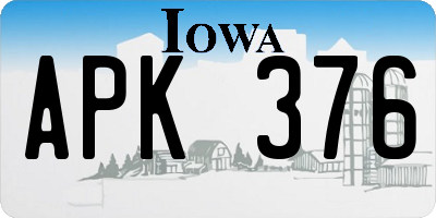 IA license plate APK376