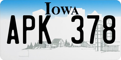 IA license plate APK378