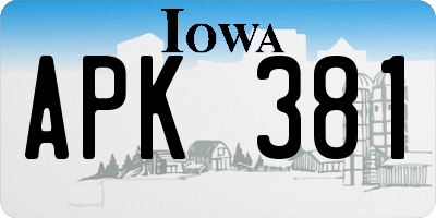 IA license plate APK381