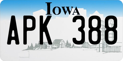 IA license plate APK388