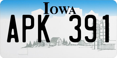 IA license plate APK391