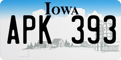 IA license plate APK393