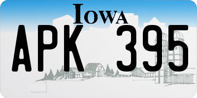 IA license plate APK395