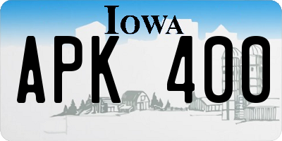 IA license plate APK400