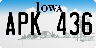 IA license plate APK436