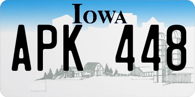 IA license plate APK448