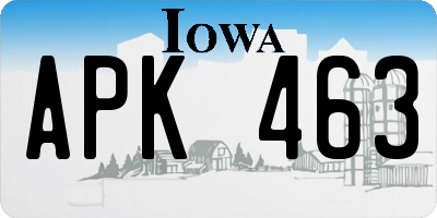 IA license plate APK463