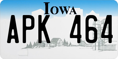 IA license plate APK464