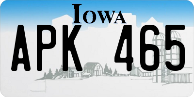 IA license plate APK465