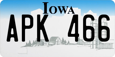 IA license plate APK466