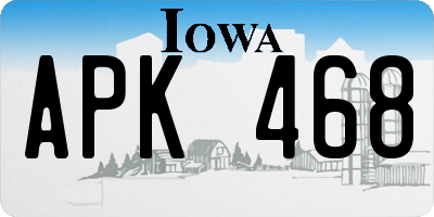 IA license plate APK468