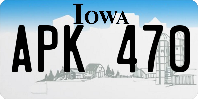 IA license plate APK470