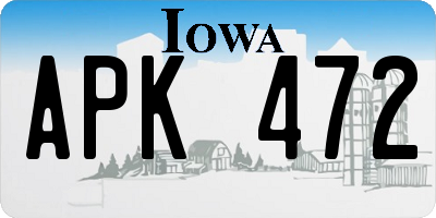 IA license plate APK472