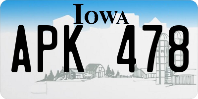 IA license plate APK478