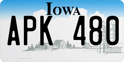 IA license plate APK480