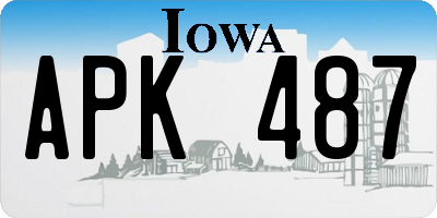 IA license plate APK487