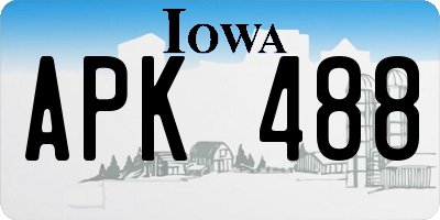 IA license plate APK488