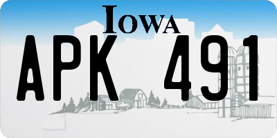 IA license plate APK491