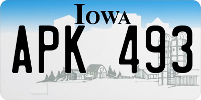 IA license plate APK493