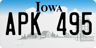 IA license plate APK495