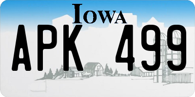 IA license plate APK499