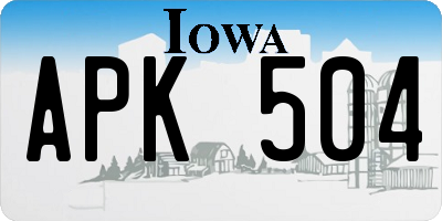 IA license plate APK504