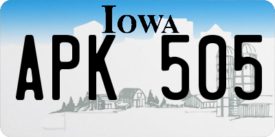 IA license plate APK505