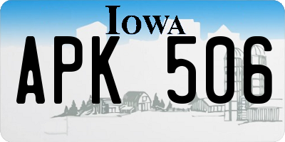 IA license plate APK506