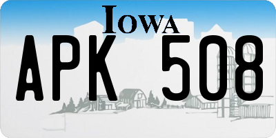 IA license plate APK508