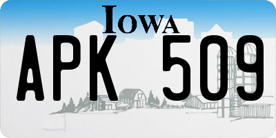 IA license plate APK509