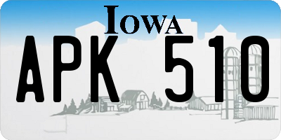 IA license plate APK510