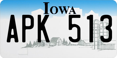 IA license plate APK513