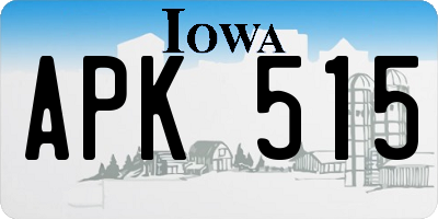 IA license plate APK515