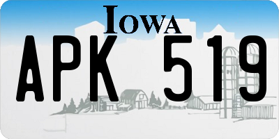 IA license plate APK519