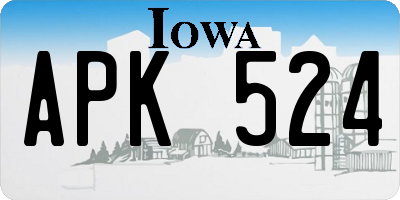 IA license plate APK524