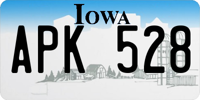 IA license plate APK528