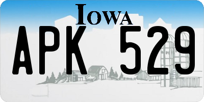 IA license plate APK529