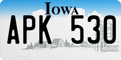 IA license plate APK530