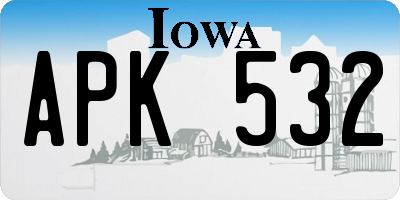 IA license plate APK532