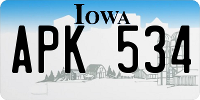 IA license plate APK534