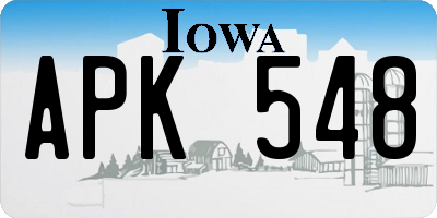 IA license plate APK548