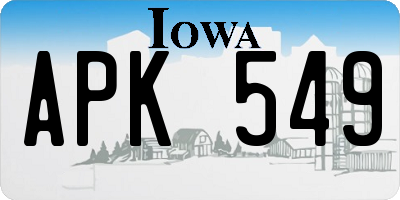 IA license plate APK549