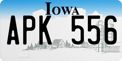 IA license plate APK556