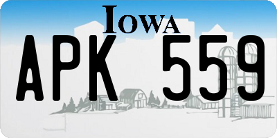 IA license plate APK559