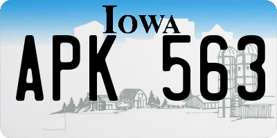 IA license plate APK563